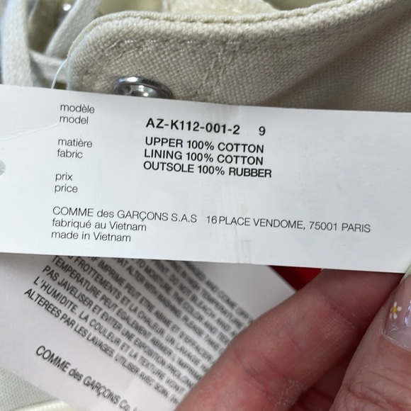 Comme des Garcons PLAY CdG x Converse Chuck Taylor All Star High Top Sneaker 9 - Picture 4 of 14